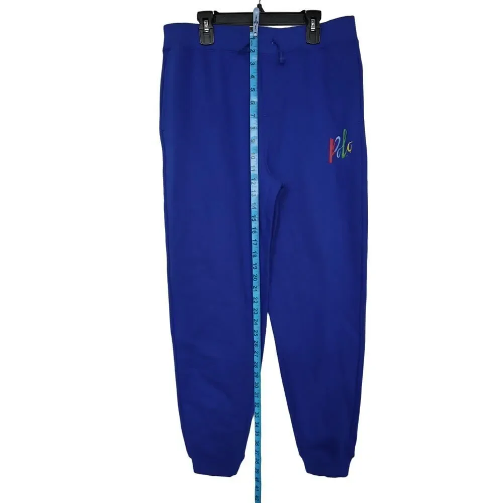Polo Ralph Lauren Boys Blue‎ Sweatpants with Paint Logo Size XL